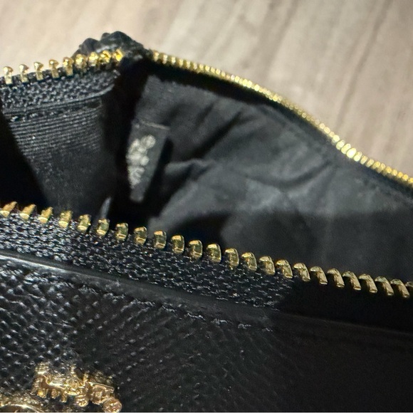 Coach Black Textured Wristlet
